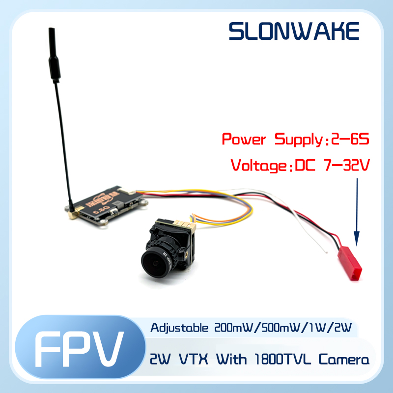 SLONWAKE 5.8G 56CH 2W transmit - Drone Transmitter ulasan dan harga