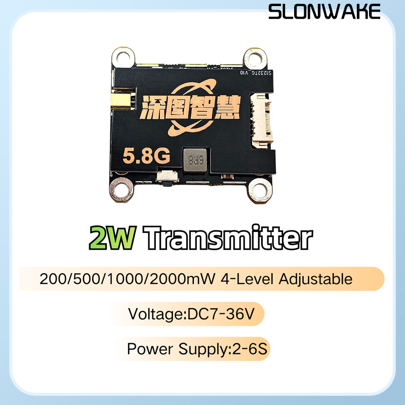 SLONWAKE 5.8G 56CH 2W transmit - Drone Transmitter ulasan dan harga